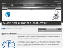 Tablet Screenshot of caninefirstresponder.co.uk